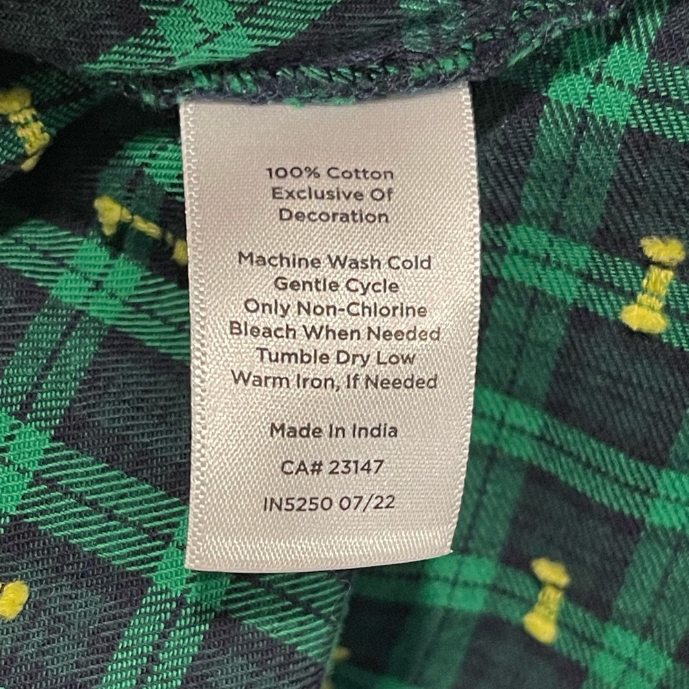 Talbots Petite Plaid Shirt Size P - Picture 6 of 6